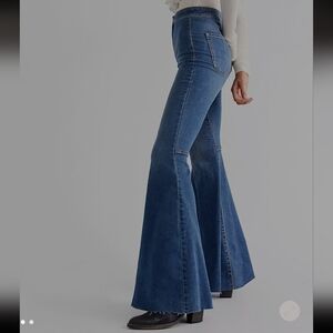 Free People Size 29 High-Waist Dark Blue Flared Women’s Jeans